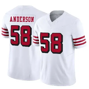 ＃58 Youth Evan Anderson White Limited San Francisco 49ers Alternate Vapor F.U.S.E. Jersey